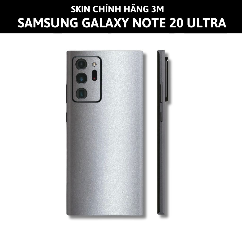 Skin 3m samsung galaxy note 20, note 20 ultra full body và camera nhập khẩu chính hãng USA phụ kiện điện thoại huỳnh tân store - Alumiun White - Warp Skin Collection