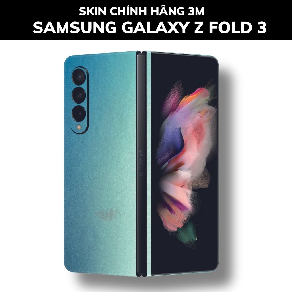 Skin 3m samsung galaxy Z Fold 4, Z Fold 3, Z Fold 2 full body và camera nhập khẩu chính hãng USA phụ kiện điện thoại huỳnh tân store - Oracal Yellow Blue - Warp Skin Collection