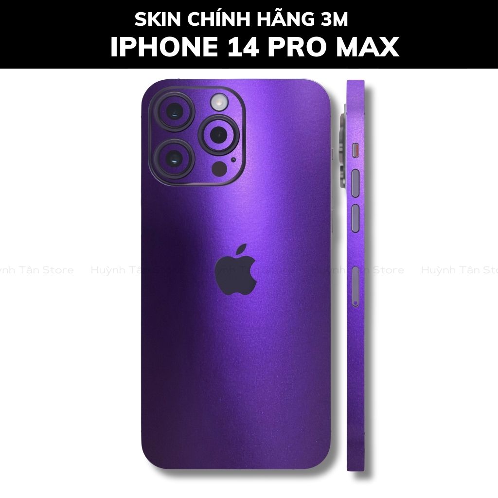 Skin 3m Iphone 14, Iphone 14 Pro, Iphone 14 Pro Max full body và camera nhập khẩu chính hãng USA phụ kiện điện thoại huỳnh tân store - Oracal Deep Pupper - Warp Skin Collection