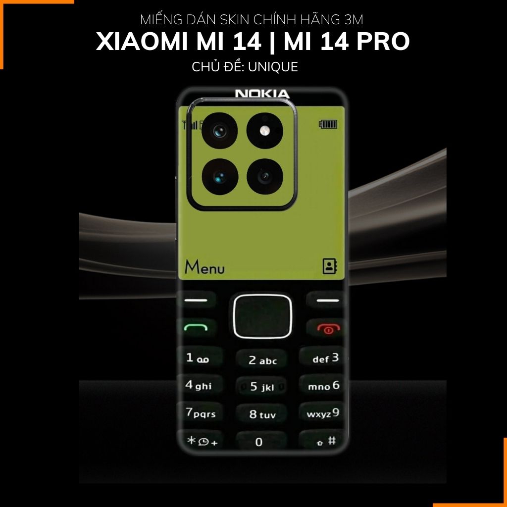 Dán skin điện thoại Xiaomi Mi 14 , Mi 14 Pro full body và camera nhập khẩu chính hãng USA in hình UNIQUE - SKD W02 phụ kiện điện thoại huỳnh tân store
