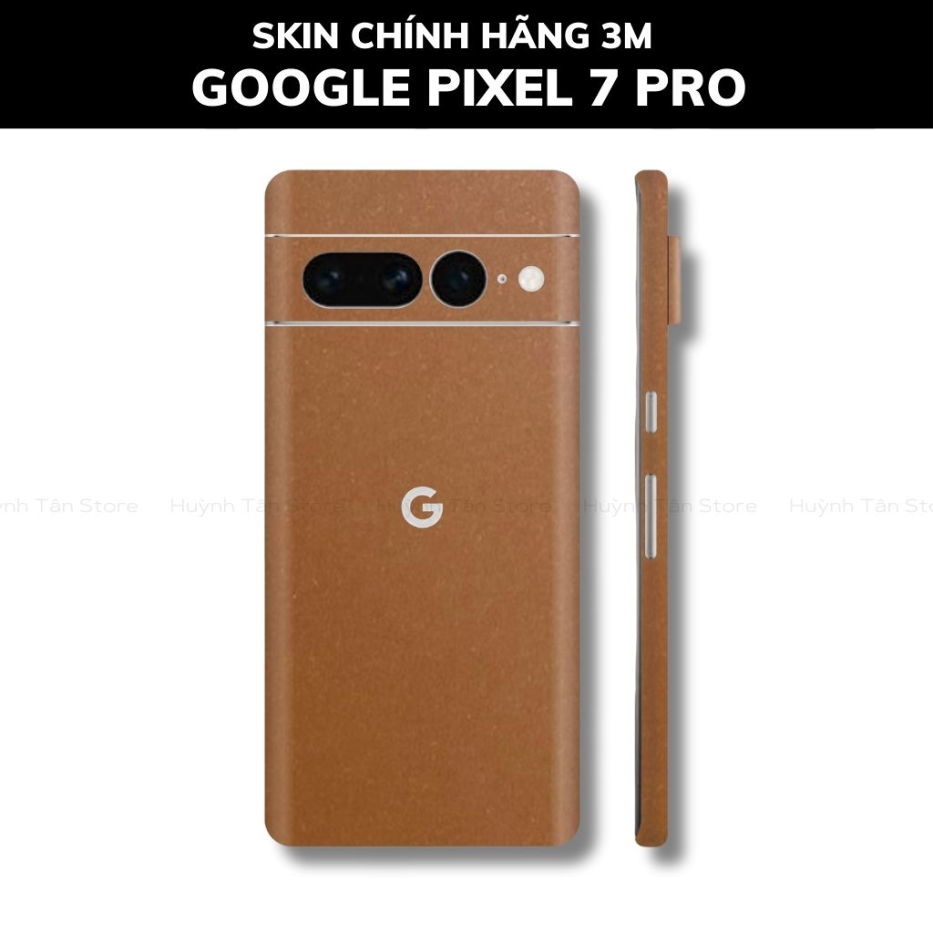 Skin 3m Google Pixel 7 Pro, Pixel 7, Pixel 7A full body và camera nhập khẩu chính hãng USA phụ kiện điện thoại huỳnh tân store - Caramel - Warp Skin Collection