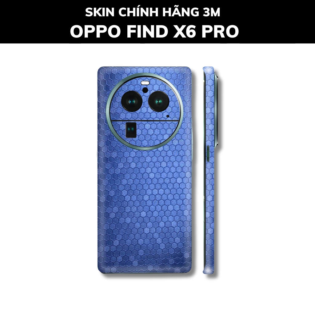Dán skin điện thoại Oppo Find X6 Pro full body và camera nhập khẩu chính hãng USA phụ kiện điện thoại huỳnh tân store - Oracle Honeycomb Blue - Warp Skin Collection
