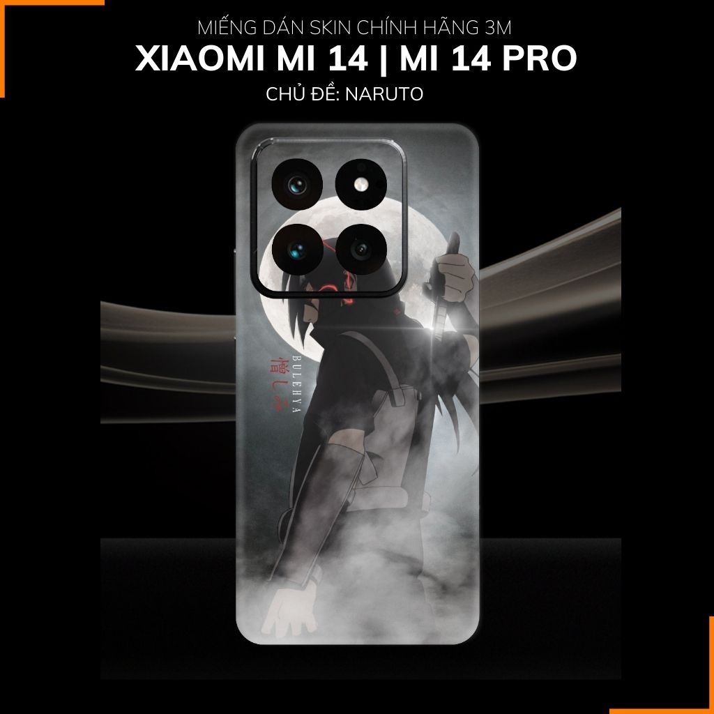 Dán skin điện thoại Xiaomi Mi 14 , Mi 14 Pro full body và camera nhập khẩu chính hãng USA in hình NARUTO - SKD N07 phụ kiện điện thoại huỳnh tân store