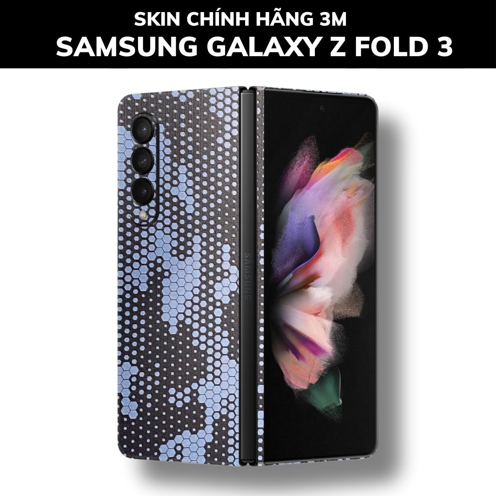 Skin 3m samsung galaxy Z Fold 4, Z Fold 3, Z Fold 2 full body và camera nhập khẩu chính hãng USA phụ kiện điện thoại huỳnh tân store - Mamba Light Blue - Warp Skin Collection
