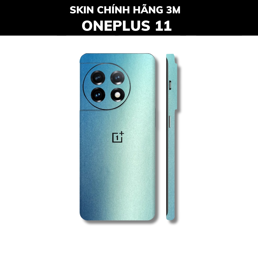 Skin 3m Oneplus 11 full body và camera nhập khẩu chính hãng USA phụ kiện điện thoại huỳnh tân store - Oracle Blue Yellow - Warp Skin Collection