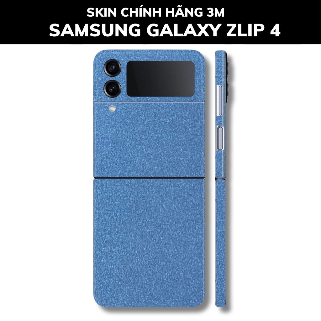 Skin 3m samsung galaxy Z Flip 4, Z Flip 3, Z Flip full body và camera nhập khẩu chính hãng USA phụ kiện điện thoại huỳnh tân store - Oracal Dove Blue Metalic - Warp Skin Collection