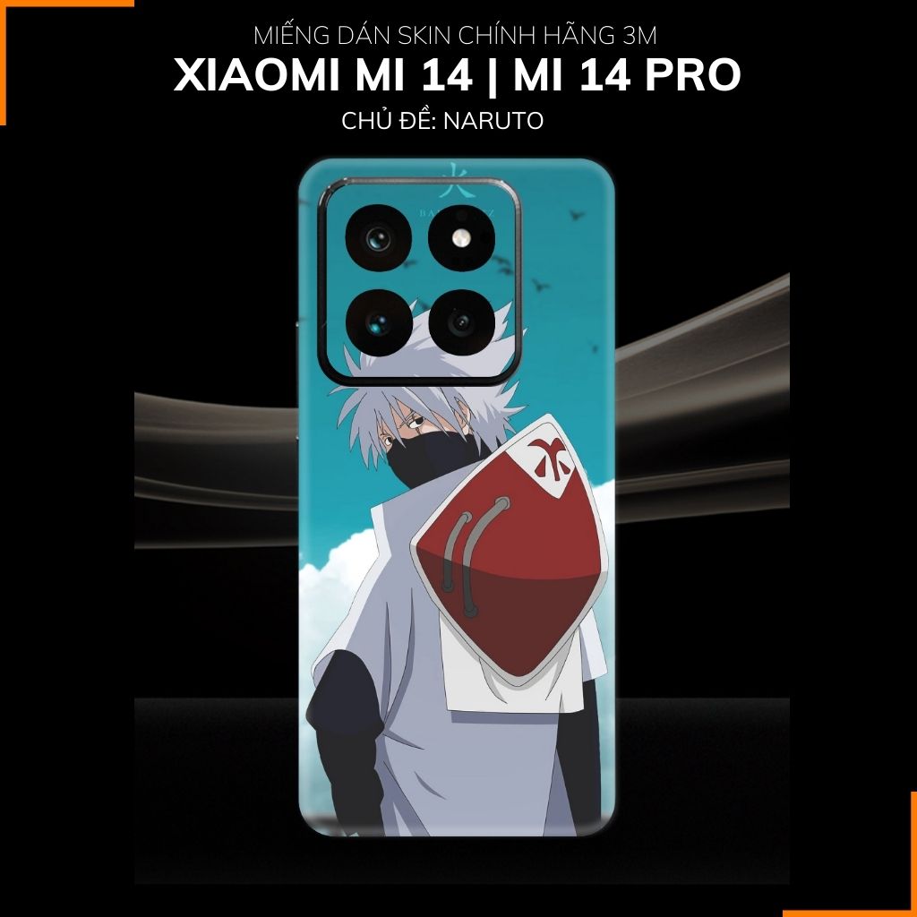 Dán skin điện thoại Xiaomi Mi 14 , Mi 14 Pro full body và camera nhập khẩu chính hãng USA in hình NARUTO - SKD N06 phụ kiện điện thoại huỳnh tân store