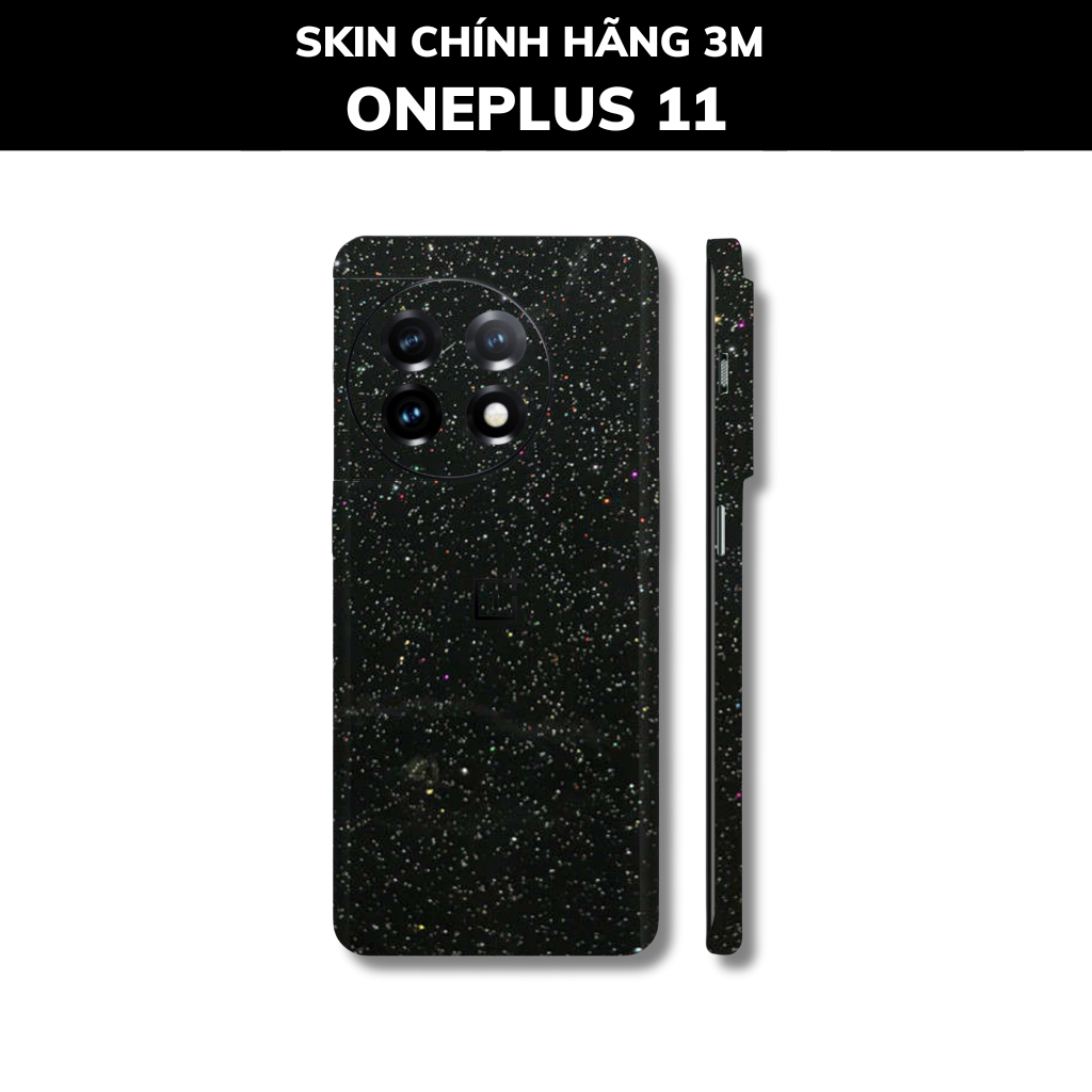 Skin 3m Oneplus 11 full body và camera nhập khẩu chính hãng USA phụ kiện điện thoại huỳnh tân store - Galaxy Black - Warp Skin Collection