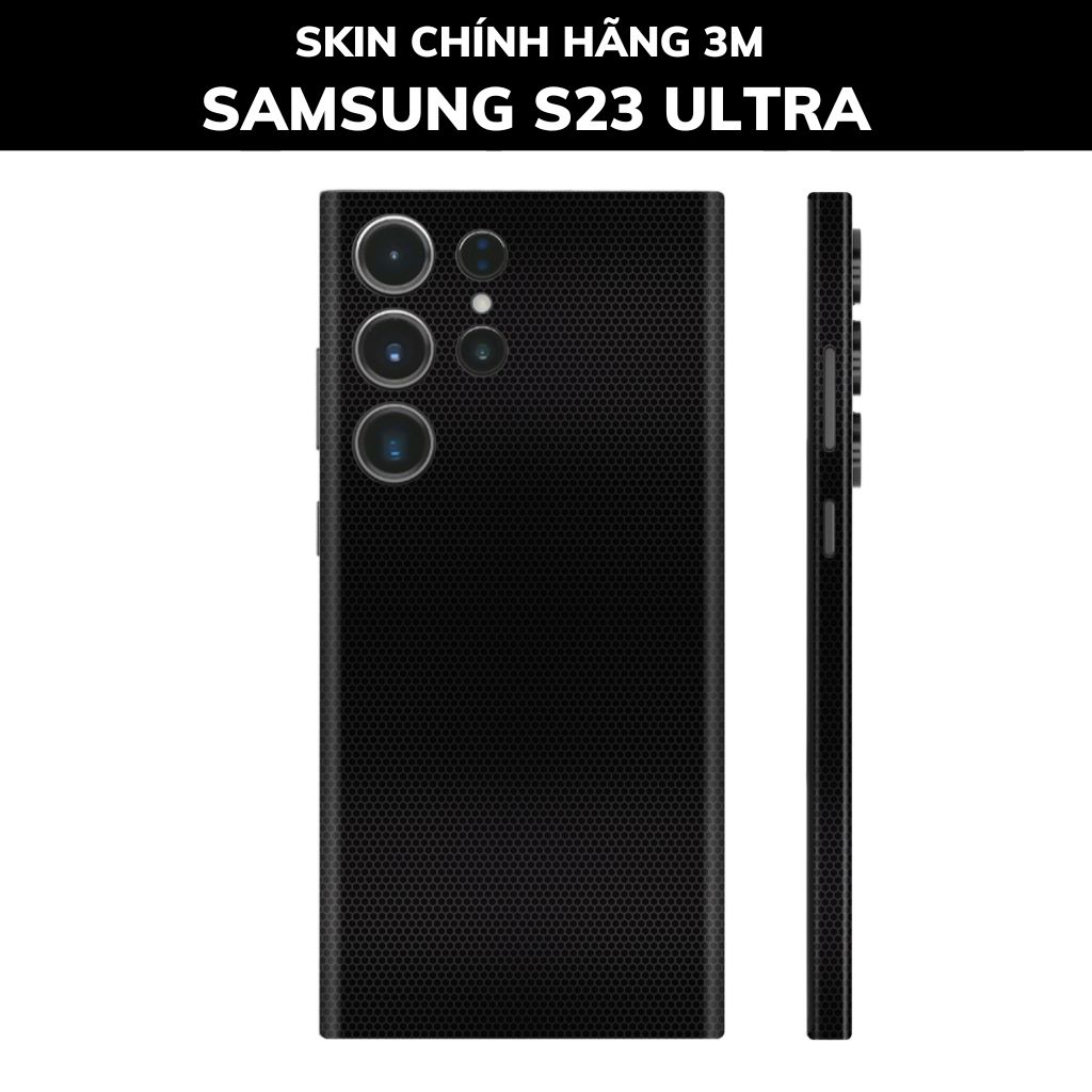 Dán skin điện thoại Samsung S23 Ultra full body và camera nhập khẩu chính hãng USA phụ kiện điện thoại huỳnh tân store - MAXTRIX BLACK - Warp Skin Collection