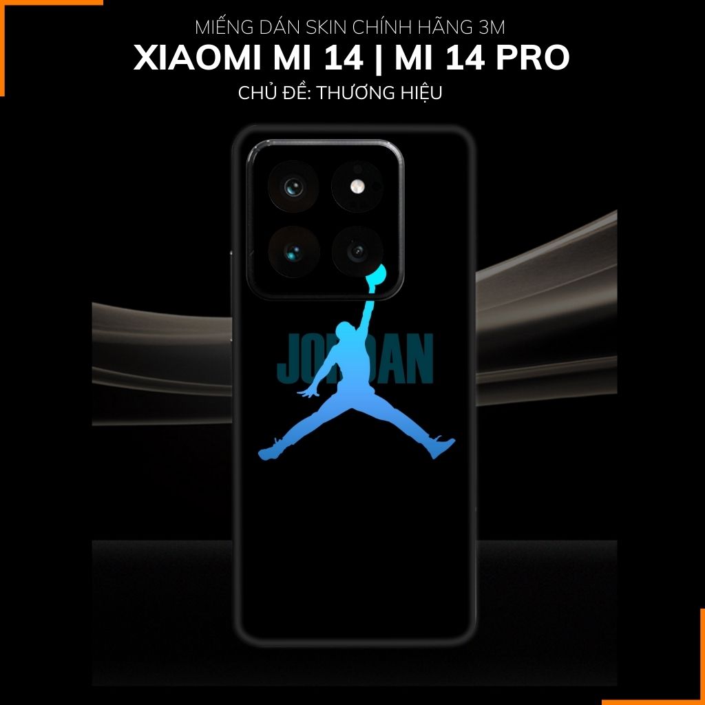 Dán skin điện thoại Xiaomi Mi 14 , Mi 14 Pro full body và camera nhập khẩu chính hãng USA in hình Thương Hiệu - SKD E09 phụ kiện điện thoại huỳnh tân store