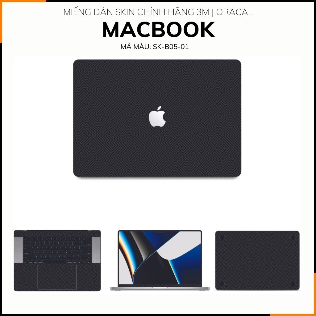 Dán skin macbook pro, macbook air chính hãng 3M nhập khẩu USA - SKIN 3M - MACBOOK - PATTEN TEXTURE 01 - SK-B05-01 phụ kiện điện thoại huỳnh tân store