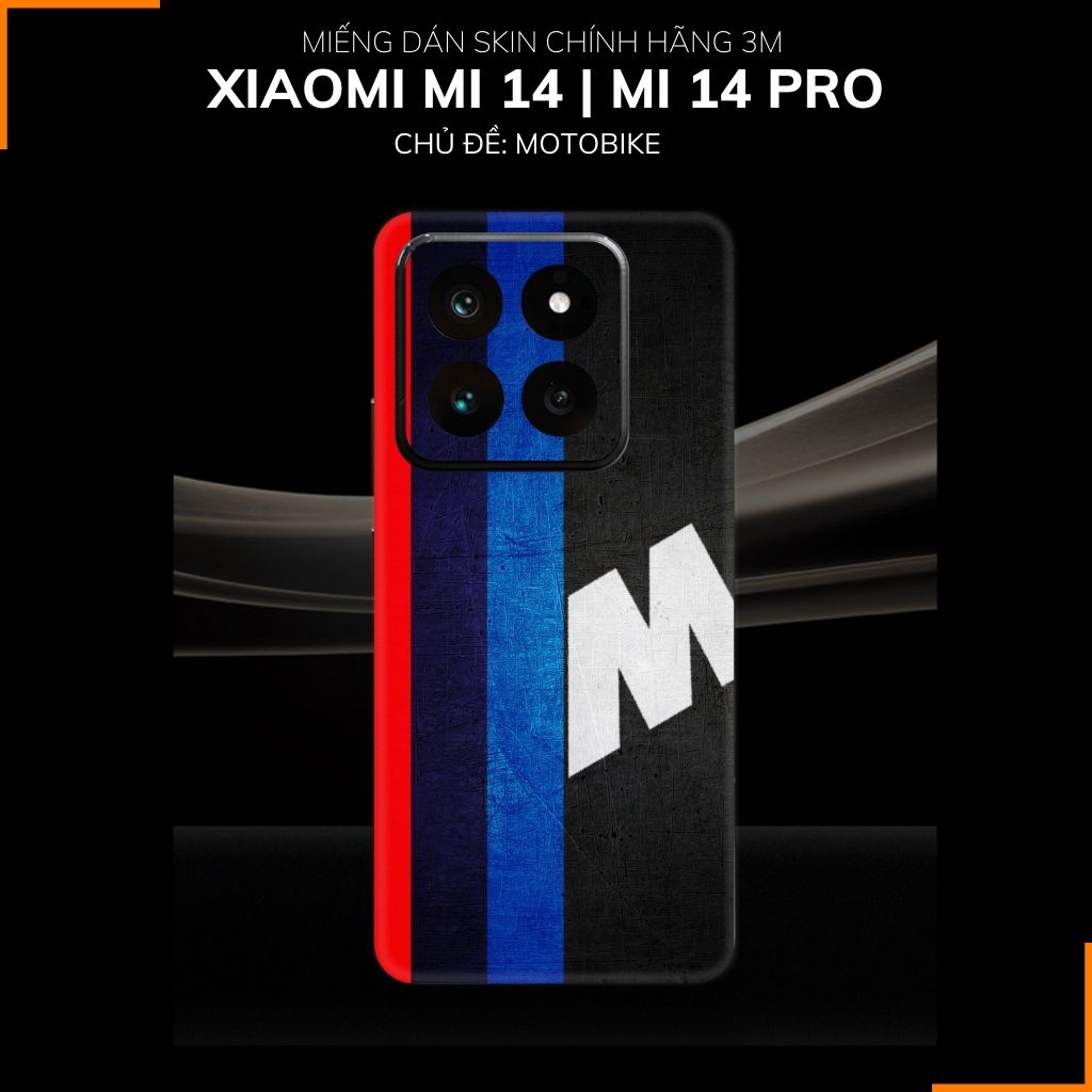 Dán skin điện thoại Xiaomi Mi 14 , Mi 14 Pro full body và camera nhập khẩu chính hãng USA in hình Motobiker - SKD C11 phụ kiện điện thoại huỳnh tân store