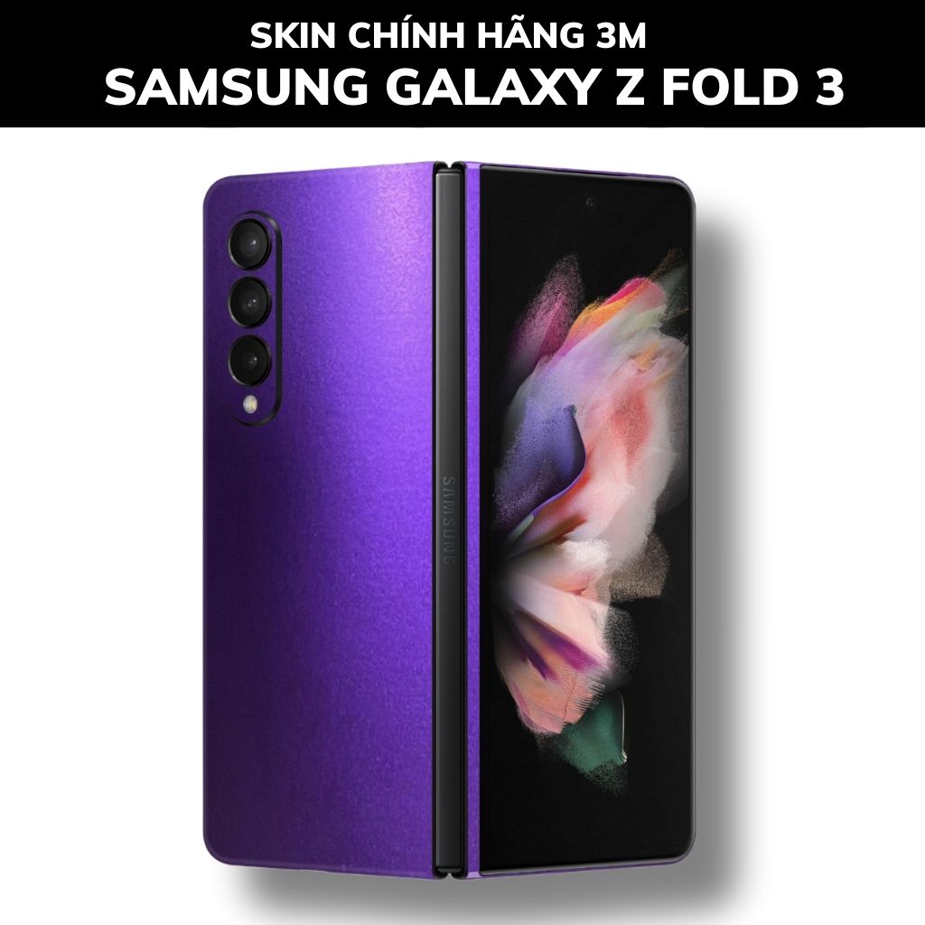 Skin 3m samsung galaxy Z Fold 4, Z Fold 3, Z Fold 2 full body và camera nhập khẩu chính hãng USA phụ kiện điện thoại huỳnh tân store - Oracal Deep Pupper- Warp Skin Collection