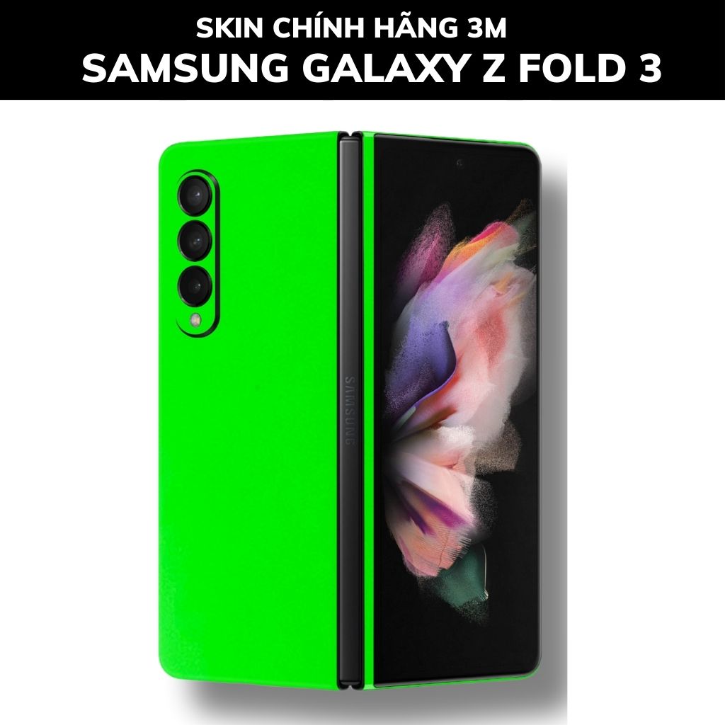 Skin 3m samsung galaxy Z Fold 4, Z Fold 3, Z Fold 2 full body và camera nhập khẩu chính hãng USA phụ kiện điện thoại huỳnh tân store - Green Neo - Warp Skin Collection