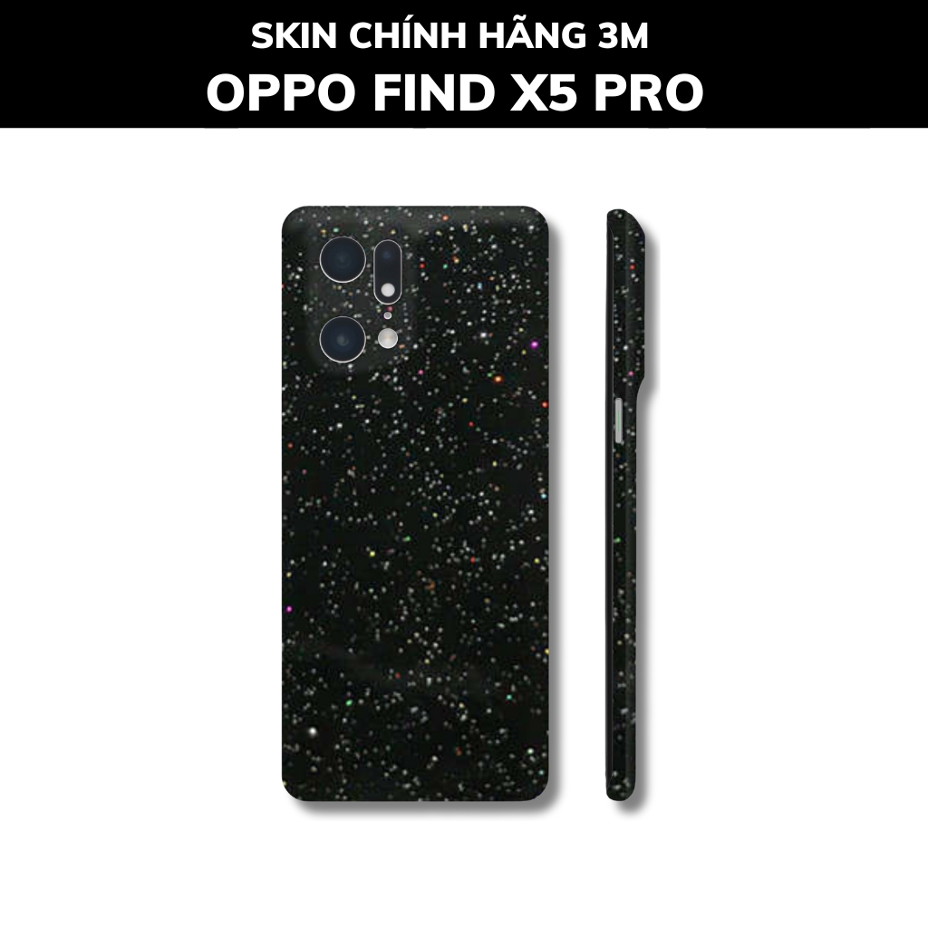 Dán skin điện thoại Oppo Find X5 Pro full body và camera nhập khẩu chính hãng USA phụ kiện điện thoại huỳnh tân store - Galaxy Black - Warp Skin Collection