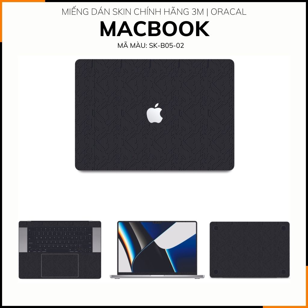 Dán skin macbook pro, macbook air chính hãng 3M nhập khẩu USA - SKIN 3M - MACBOOK - PATTEN TEXTURE 02 - SK-B05-02 phụ kiện điện thoại huỳnh tân store
