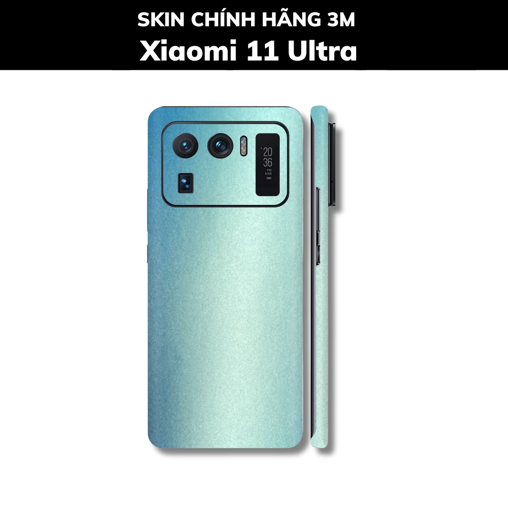 Skin 3m Mi 11 Ultra full body và camera nhập khẩu chính hãng USA phụ kiện điện thoại huỳnh tân store - Oracal Blue Yellow - Warp Skin Collection