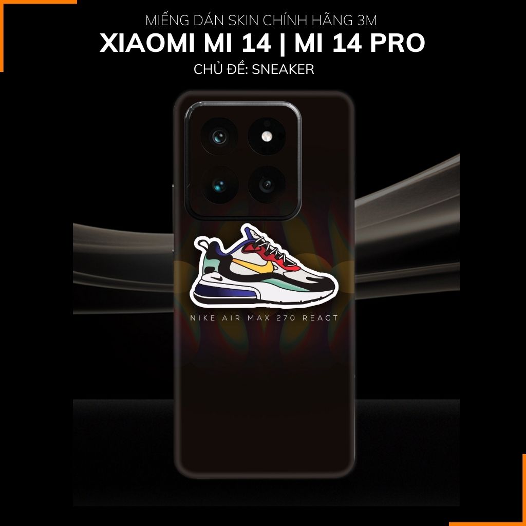 Dán skin điện thoại Xiaomi Mi 14 , Mi 14 Pro full body và camera nhập khẩu chính hãng USA in hình SNEAKER - SKD S01 phụ kiện điện thoại huỳnh tân store