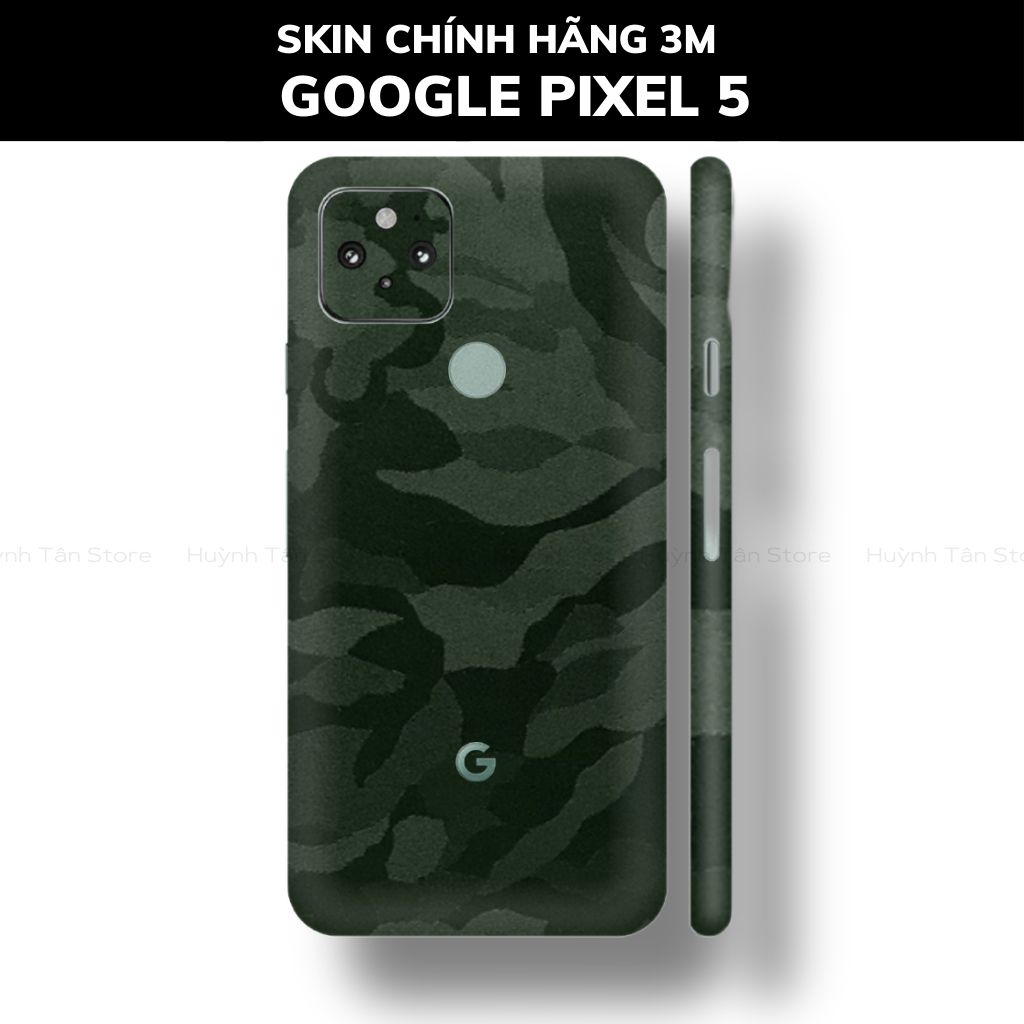Skin 3m Google Pixel 5, Pixel 5A, Pixel 4A, Pixel 4A 5G full body và camera nhập khẩu chính hãng USA phụ kiện điện thoại huỳnh tân store - Camo Green - Warp Skin Collection