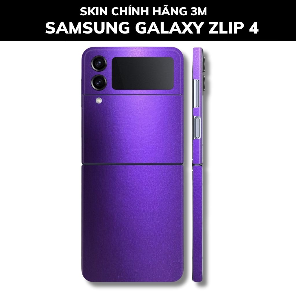 Skin 3m samsung galaxy Z Flip 4, Z Flip 3, Z Flip full body và camera nhập khẩu chính hãng USA phụ kiện điện thoại huỳnh tân store - Oracal Deep Pupper - Warp Skin Collection