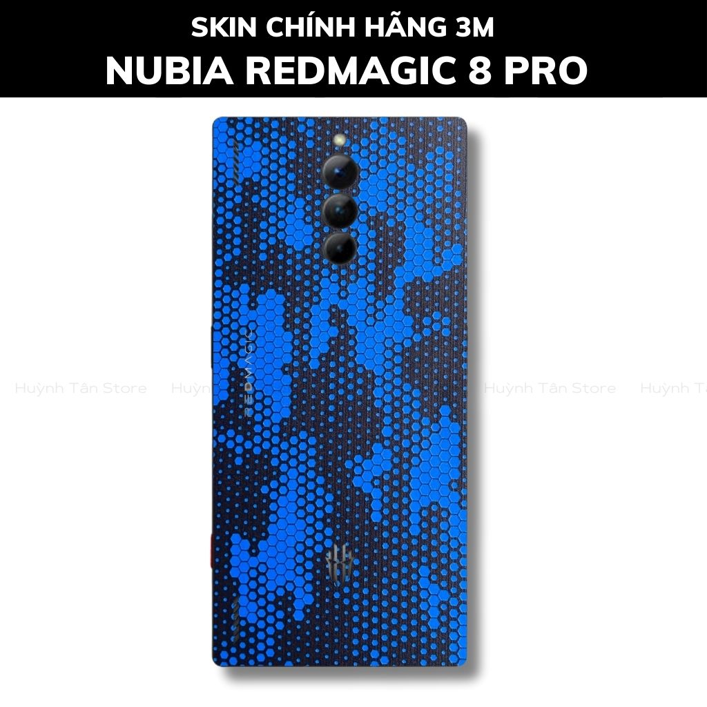 Skin 3m Nubia Redmagic 8 Pro, 8 Pro Plus full body và camera nhập khẩu chính hãng USA phụ kiện điện thoại huỳnh tân store - Mamba Blue - Warp Skin Collection