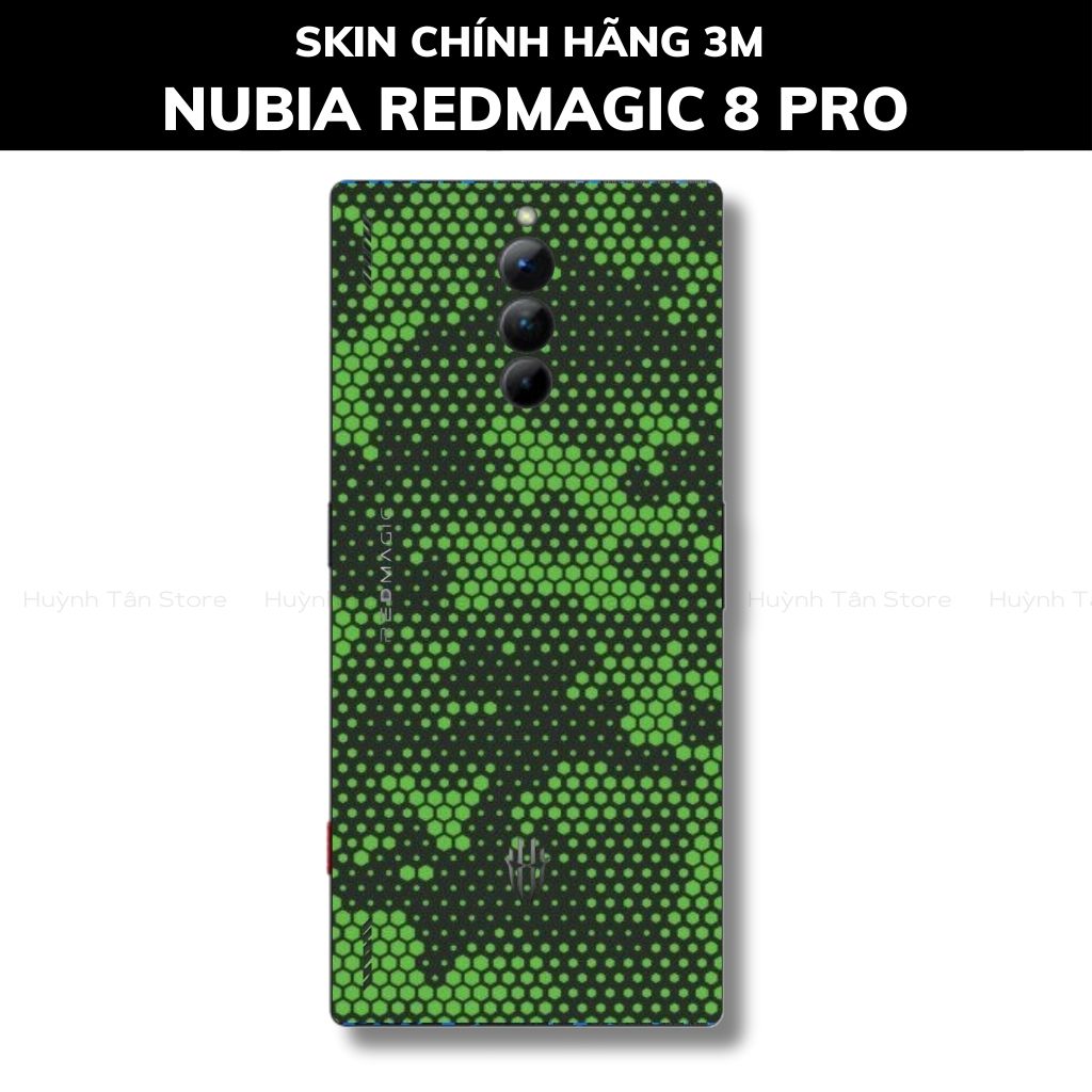 Skin 3m Nubia Redmagic 8 Pro, 8 Pro Plus full body và camera nhập khẩu chính hãng USA phụ kiện điện thoại huỳnh tân store - Mamba Green - Warp Skin Collection