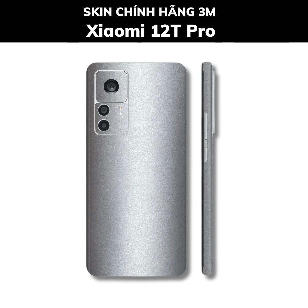 Skin 3m Mi 12T, Mi 12T Pro, K50 Ultra full body và camera nhập khẩu chính hãng USA phụ kiện điện thoại huỳnh tân store - Alumium White - Warp Skin Collection