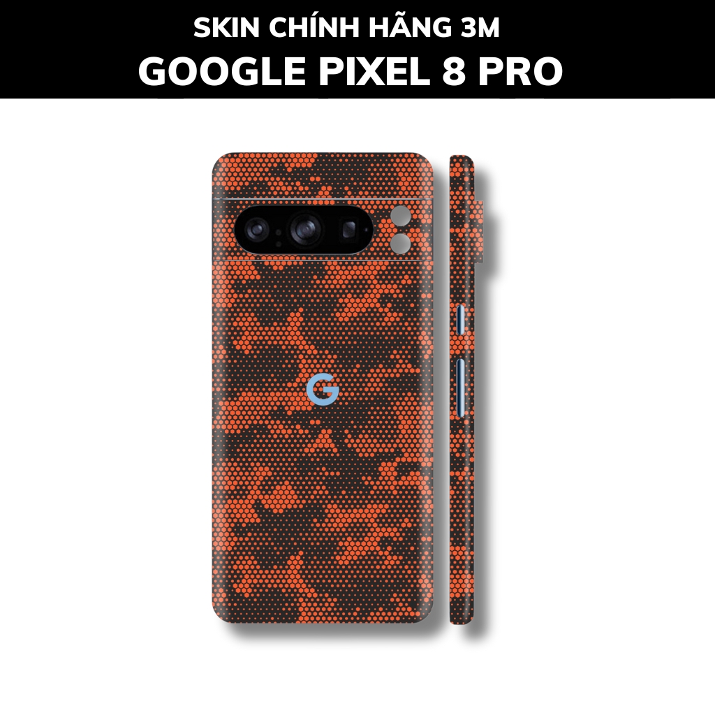 Dán skin điện thoại Pixel 8, Pixel 8 Pro full body và camera nhập khẩu chính hãng USA phụ kiện điện thoại huỳnh tân store - Mamba Orange - Warp Skin Collection