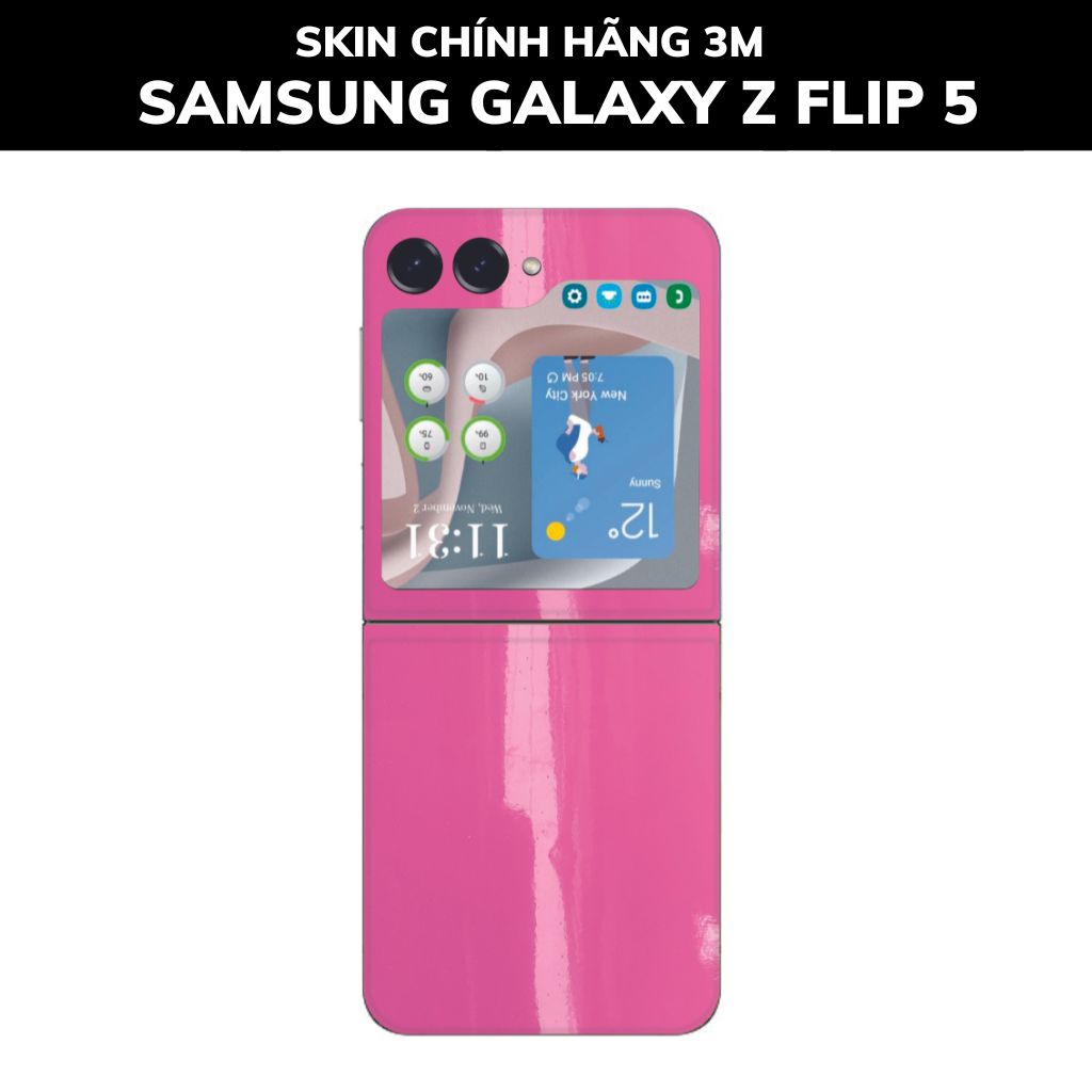 dán skin 3m samsung galaxy z flip 5 full body, camera phụ kiện điện thoại huỳnh tân store - Pink