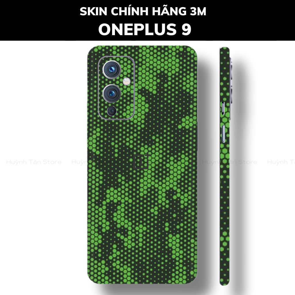 Skin 3m Oneplus 9R, 9 Pro, 9 full body và camera nhập khẩu chính hãng USA phụ kiện điện thoại huỳnh tân store - Mamba Green - Warp Skin Collection