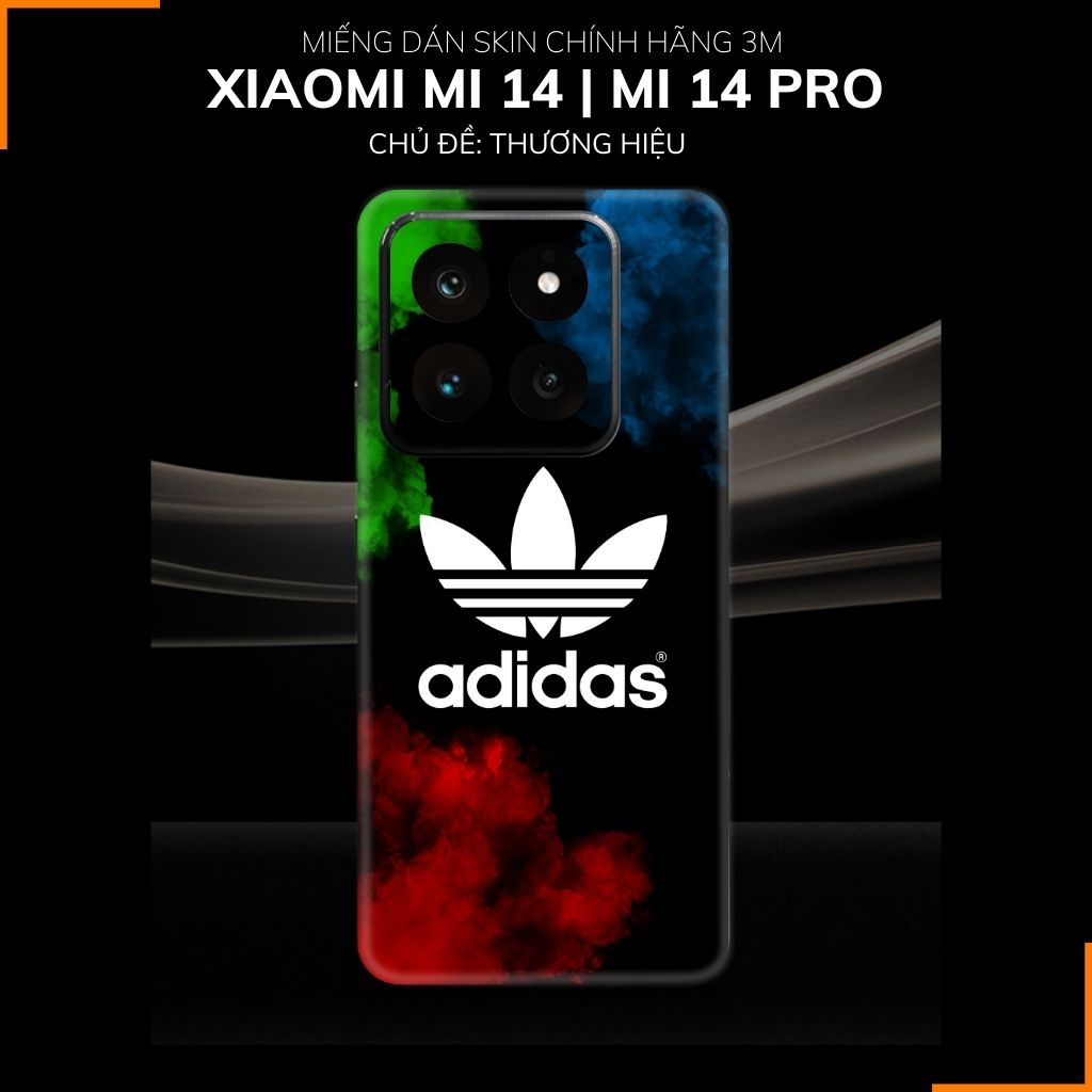 Dán skin điện thoại Xiaomi Mi 14 , Mi 14 Pro full body và camera nhập khẩu chính hãng USA in hình Thương Hiệu - SKD E04 phụ kiện điện thoại huỳnh tân store