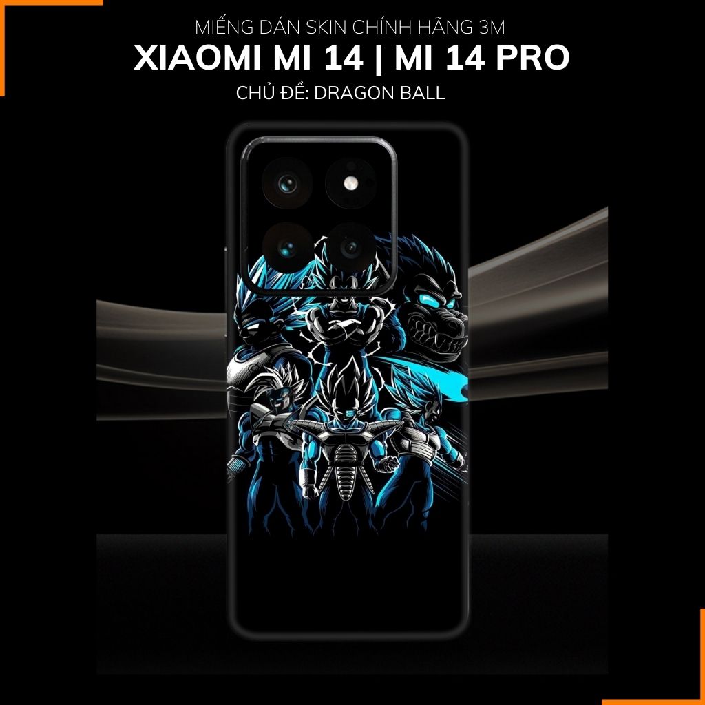 Dán skin điện thoại Xiaomi Mi 14 , Mi 14 Pro full body và camera nhập khẩu chính hãng USA in hình Dragon Ball - SKD D12 phụ kiện điện thoại huỳnh tân store