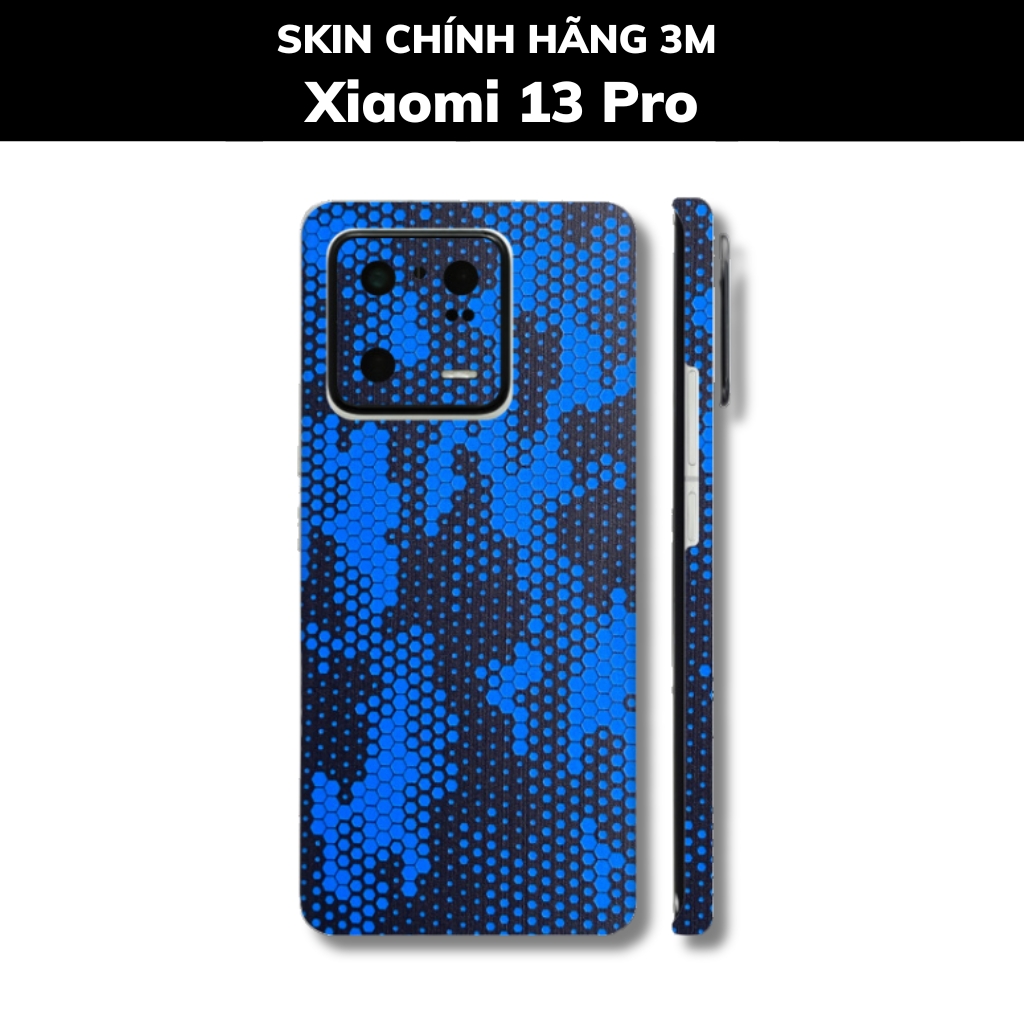 Skin 3m Mi 13 Ultra, Mi 13 Pro, Mi 13  full body và camera nhập khẩu chính hãng USA phụ kiện điện thoại huỳnh tân store - Mamba Blue - Warp Skin Collection