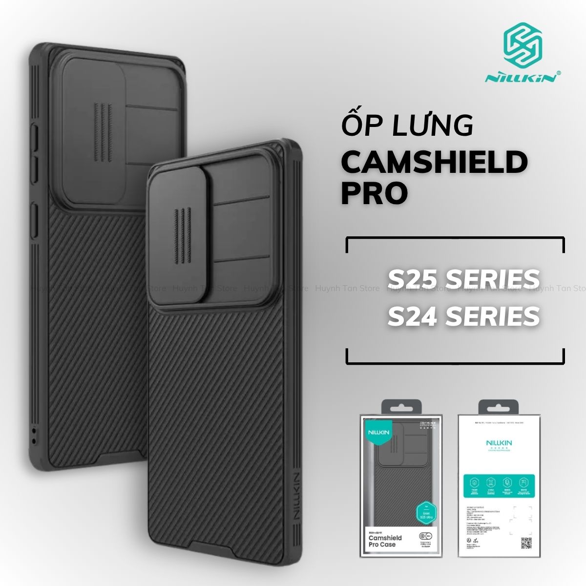 Ốp lưng Samsung S25 Ultra/ S25 Plus/ S25/ S24 Ultra/ S24 FE nắp trượt bảo vệ camera Nillkin CamShield Pro Case