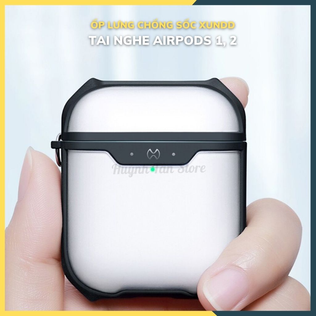 tai nghe Airpods Gen 1, 2_Ốp lưng chống sốc chính hãng XUNDD