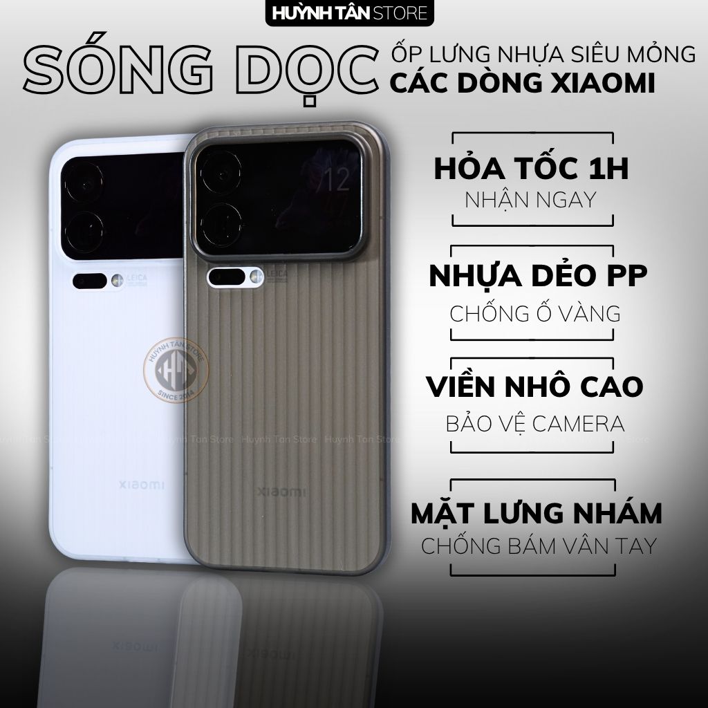 Ốp lưng Xiaomi 17 pro max, 17 pro, 17 SLIM siêu mỏng ôm sát thân máy bảo vệ camera phụ kiện huỳnh tân store