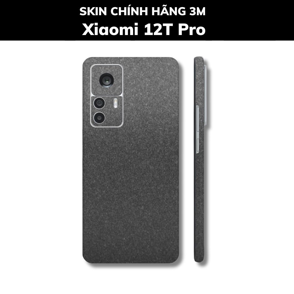 Skin 3m Mi 12T, Mi 12T Pro, K50 Ultra full body và camera nhập khẩu chính hãng USA phụ kiện điện thoại huỳnh tân store - Dark Grey - Warp Skin Collection