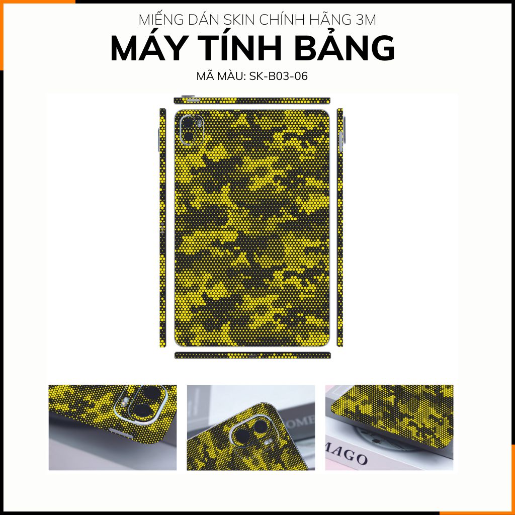 Dán skin máy tính bảng xiaomi, huawei, oppo, lenovo, google, microsoft, vivo  full body và camera chính hãng ORAFOL nhập khẩu từ ĐỨC MÁY TÍNH BẢNG  - MAMBA YELLOW -  SK B03 06 phụ kiện điện thoại huỳnh tân store