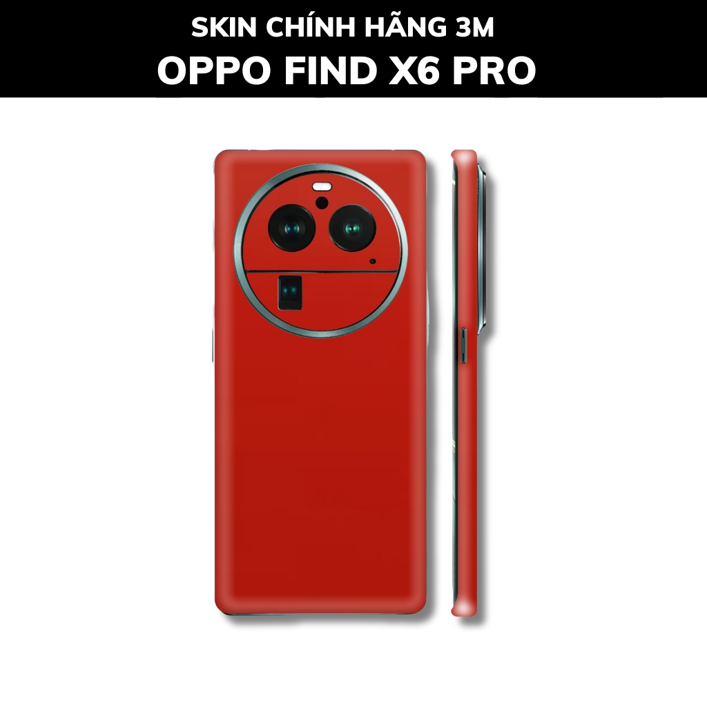 Dán skin điện thoại Oppo Find X6 Pro full body và camera nhập khẩu chính hãng USA phụ kiện điện thoại huỳnh tân store - Matte Red - Warp Skin Collection