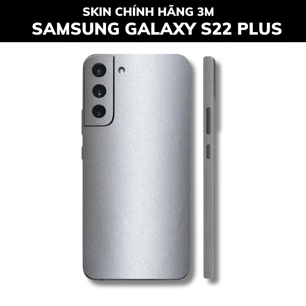 Skin 3m samsung galaxy S22 ultra , S22 plus, S22 full body và camera nhập khẩu chính hãng USA phụ kiện điện thoại huỳnh tân store - Alumium White - Warp Skin Collection