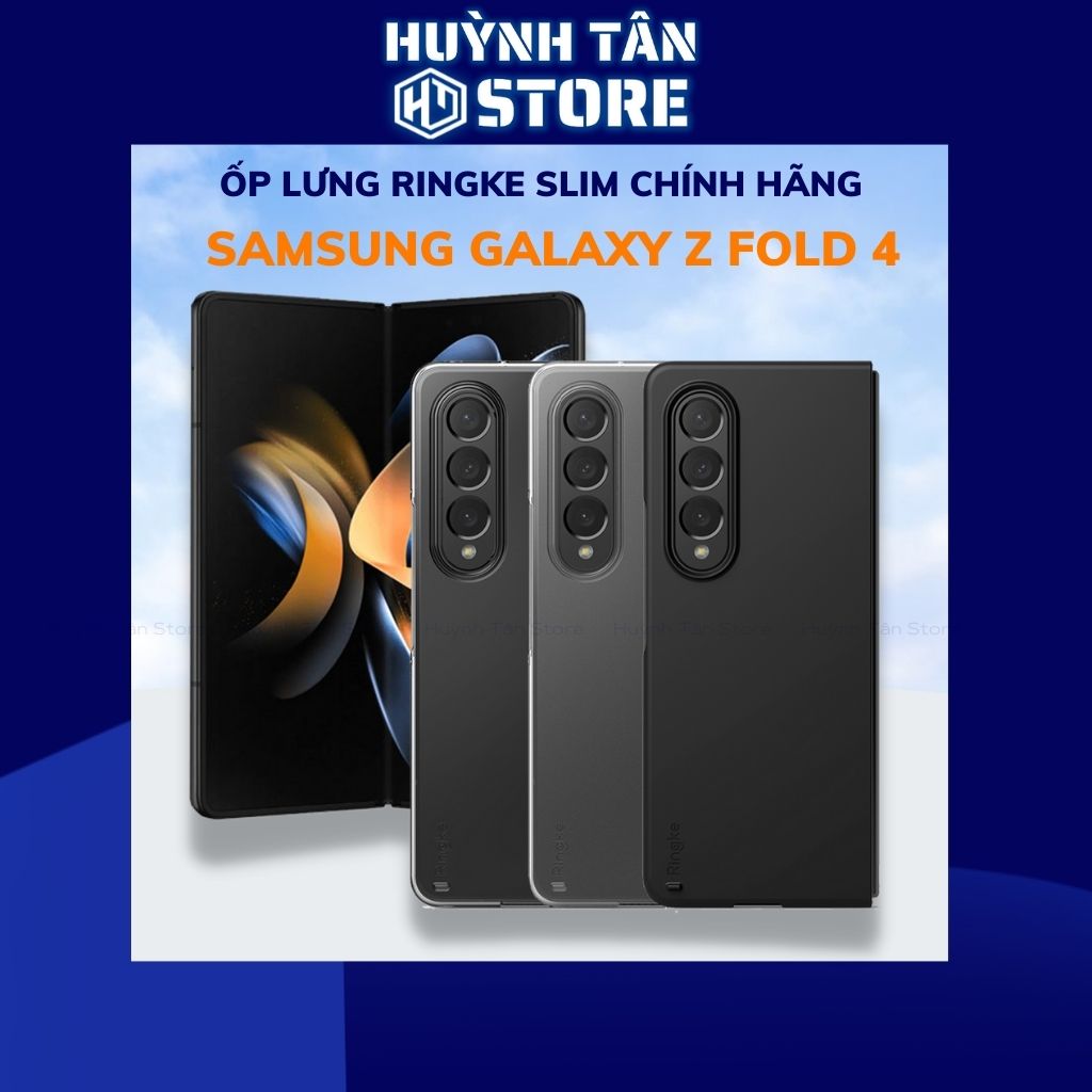 Ốp lưng samsung z fold 4 trong suốt và nhám mờ chống sốc Ringke Fusion chính hãng Korea bảo vệ camera huỳnh tân store