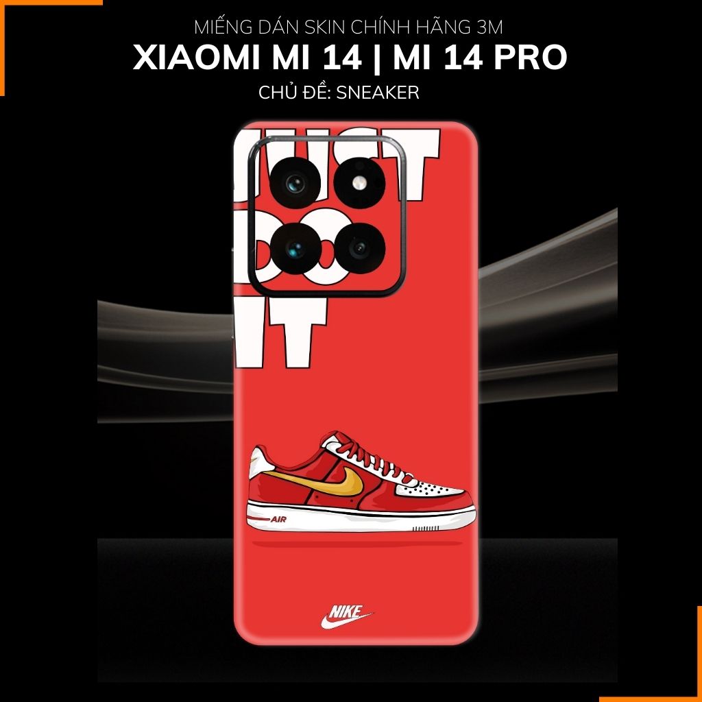 Dán skin điện thoại Xiaomi Mi 14 , Mi 14 Pro full body và camera nhập khẩu chính hãng USA in hình SNEAKER - SKD S03 phụ kiện điện thoại huỳnh tân store