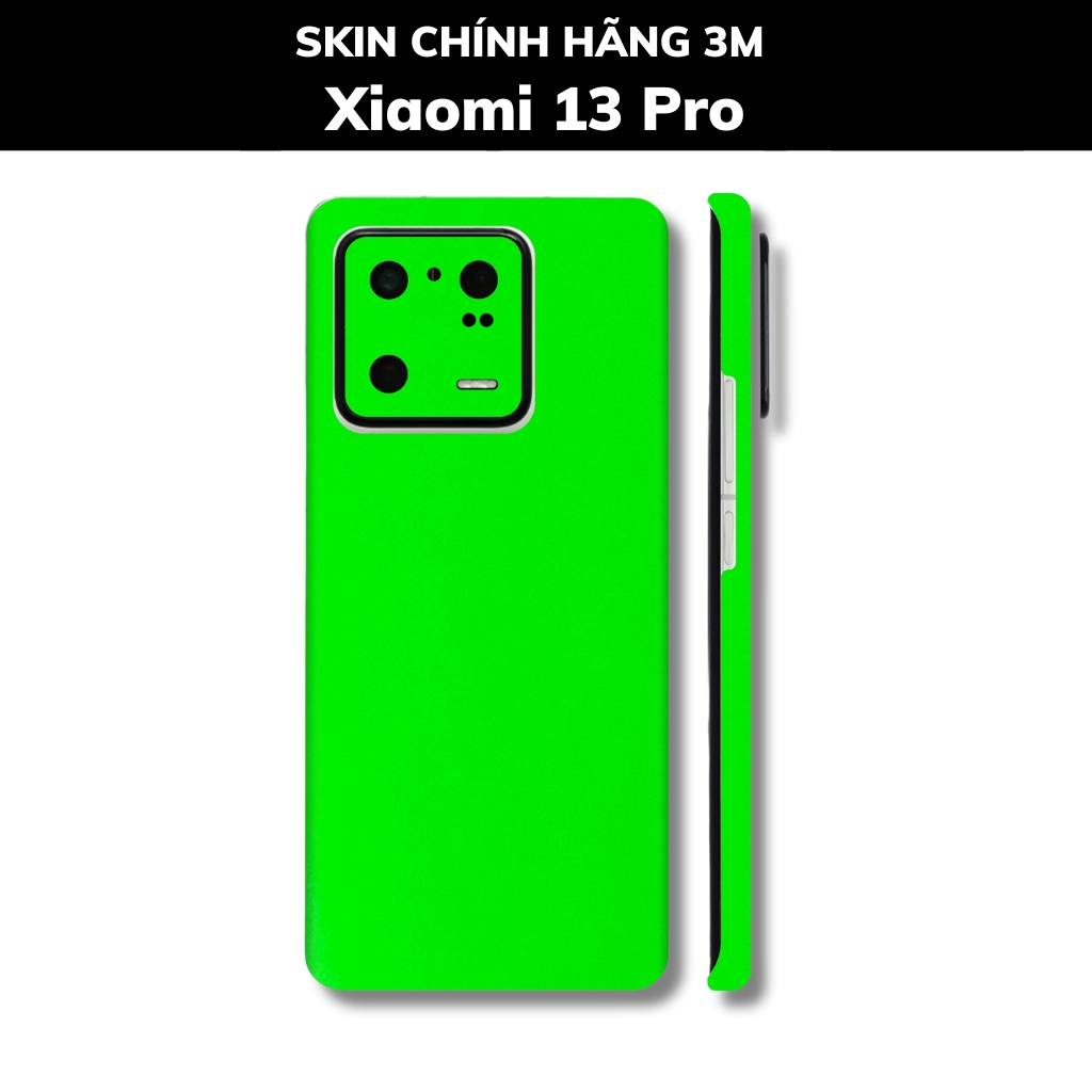 Skin 3m Mi 13 Ultra, Mi 13 Pro, Mi 13  full body và camera nhập khẩu chính hãng USA phụ kiện điện thoại huỳnh tân store - Green Neo - Warp Skin Collection