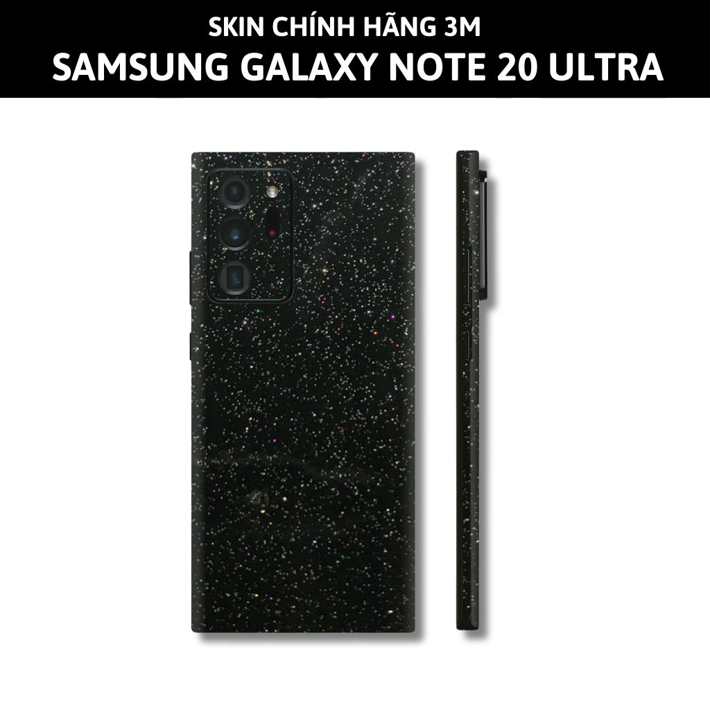 Skin 3m samsung galaxy note 20, note 20 ultra full body và camera nhập khẩu chính hãng USA phụ kiện điện thoại huỳnh tân store - Galaxy Black - Warp Skin Collection