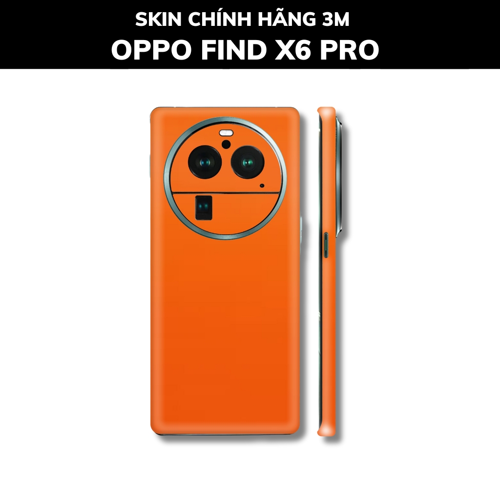 Dán skin điện thoại Oppo Find X6 Pro full body và camera nhập khẩu chính hãng USA phụ kiện điện thoại huỳnh tân store - Matte Oranger - Warp Skin Collection