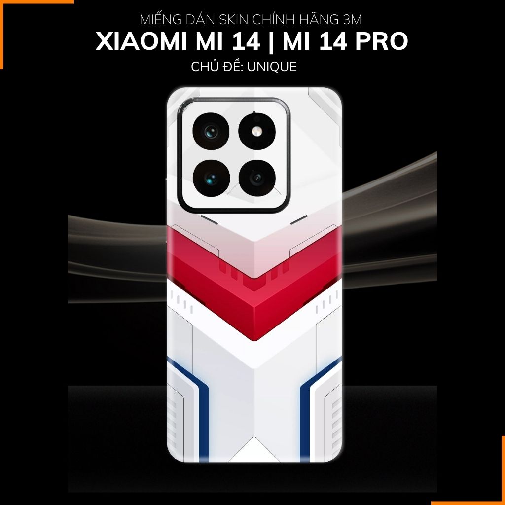 Dán skin điện thoại Xiaomi Mi 14 , Mi 14 Pro full body và camera nhập khẩu chính hãng USA in hình UNIQUE - SKD W04 phụ kiện điện thoại huỳnh tân store