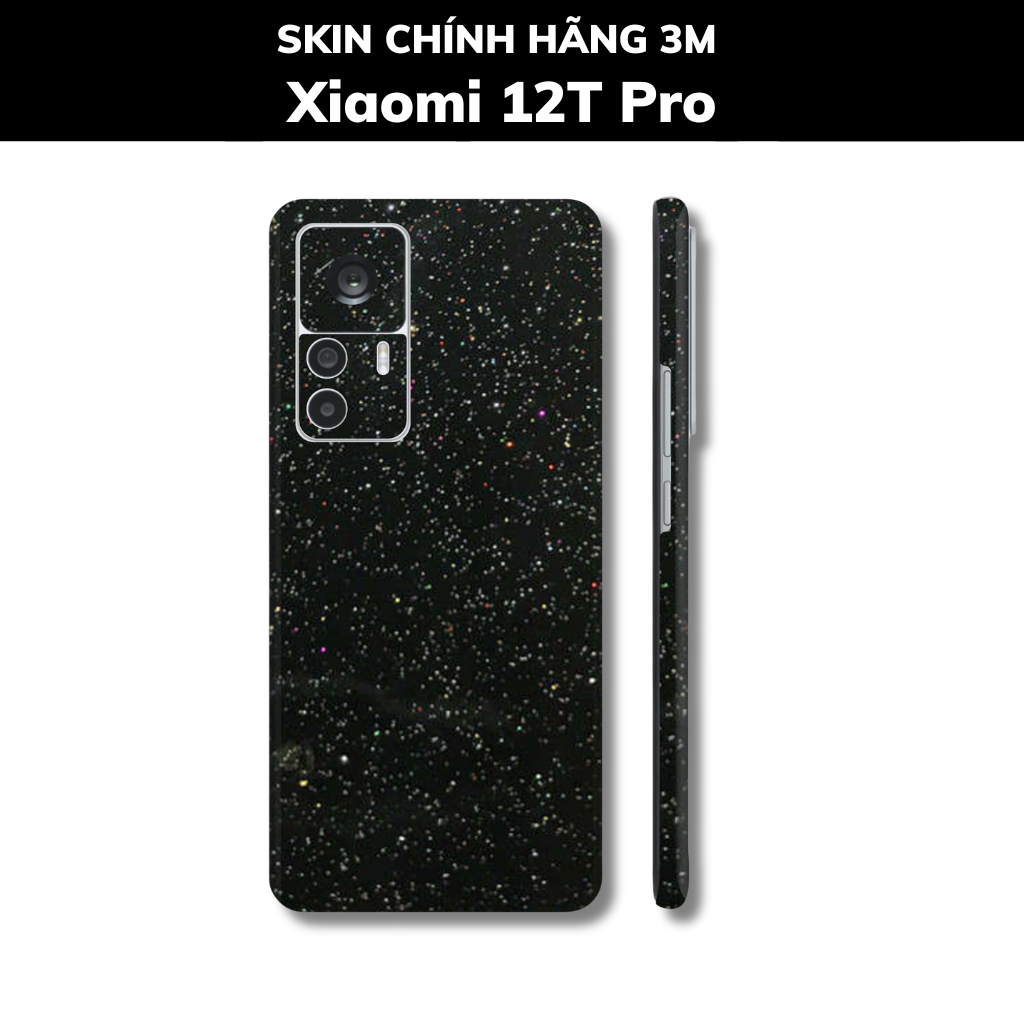 Skin 3m Mi 12T, Mi 12T Pro, K50 Ultra full body và camera nhập khẩu chính hãng USA phụ kiện điện thoại huỳnh tân store - Galaxy Black - Warp Skin Collection