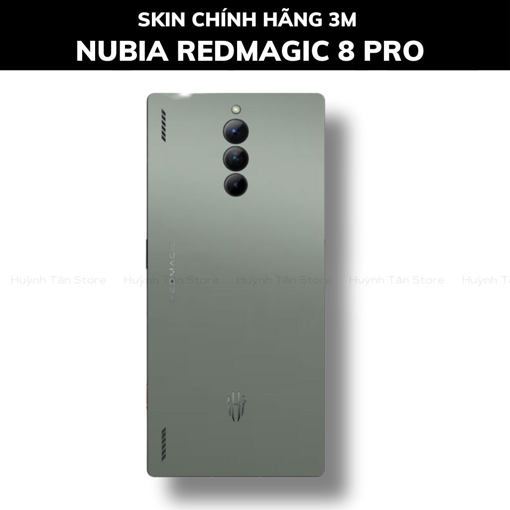 Skin 3m Nubia Redmagic 8 Pro, 8 Pro Plus full body và camera nhập khẩu chính hãng USA phụ kiện điện thoại huỳnh tân store - Battelship Grey - Warp Skin Collection