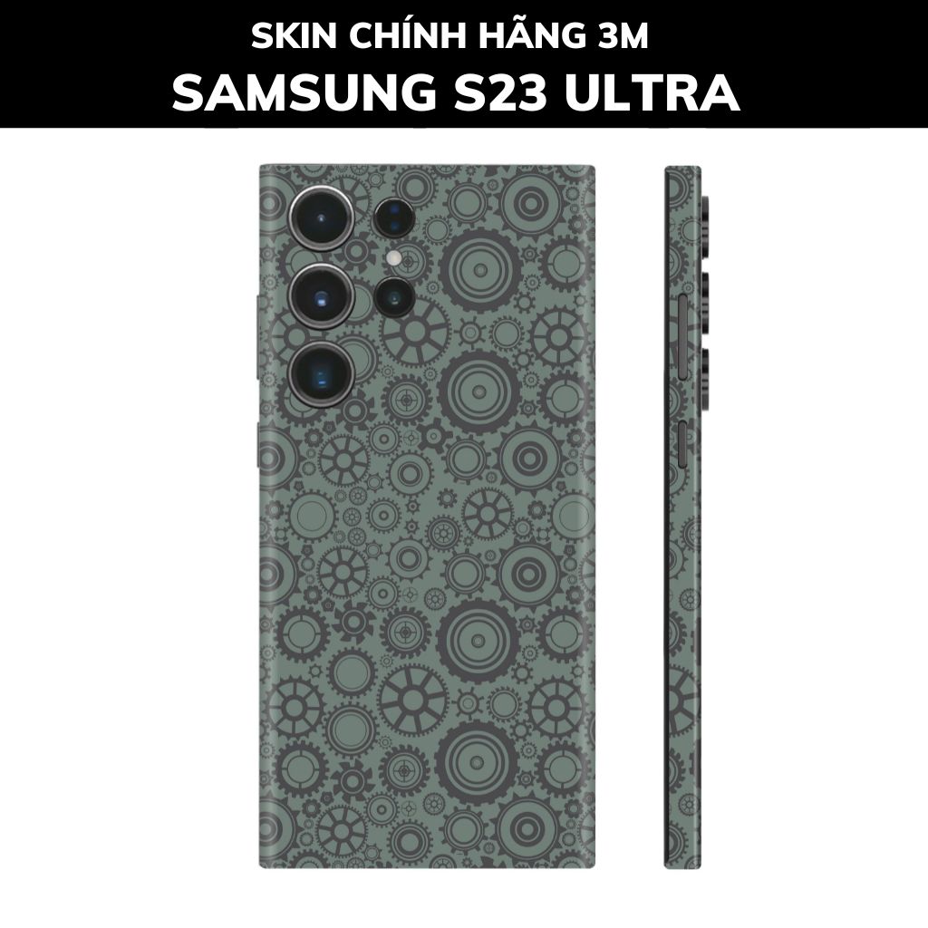 Dán skin điện thoại Samsung S23 Ultra full body và camera nhập khẩu chính hãng USA phụ kiện điện thoại huỳnh tân store - BÁNH RĂNG - Warp Skin Collection