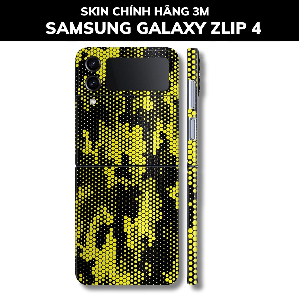 Skin 3m samsung galaxy Z Flip 4, Z Flip 3, Z Flip full body và camera nhập khẩu chính hãng USA phụ kiện điện thoại huỳnh tân store - Mamba Yellow - Warp Skin Collection